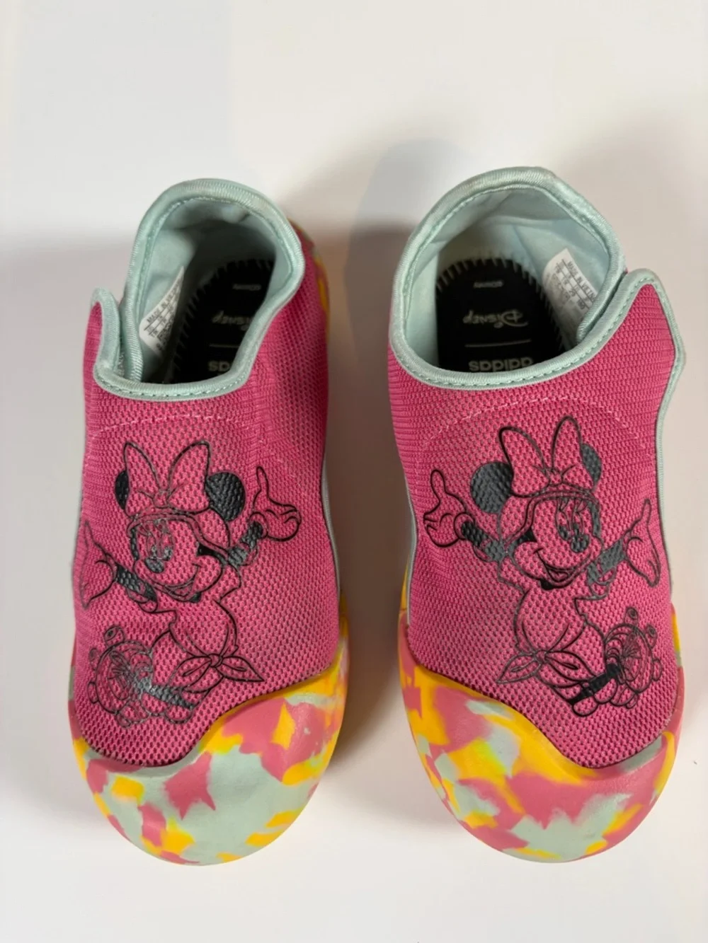 Adidas Disney Minnie Mouse Water Shoes Girls Pink Slip On Beach Size 11
